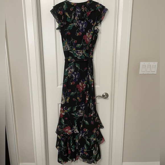 Lauren Ralph Lauren Floral Crinkle Georgette Gown- Size 16 - Picture 7 of 8